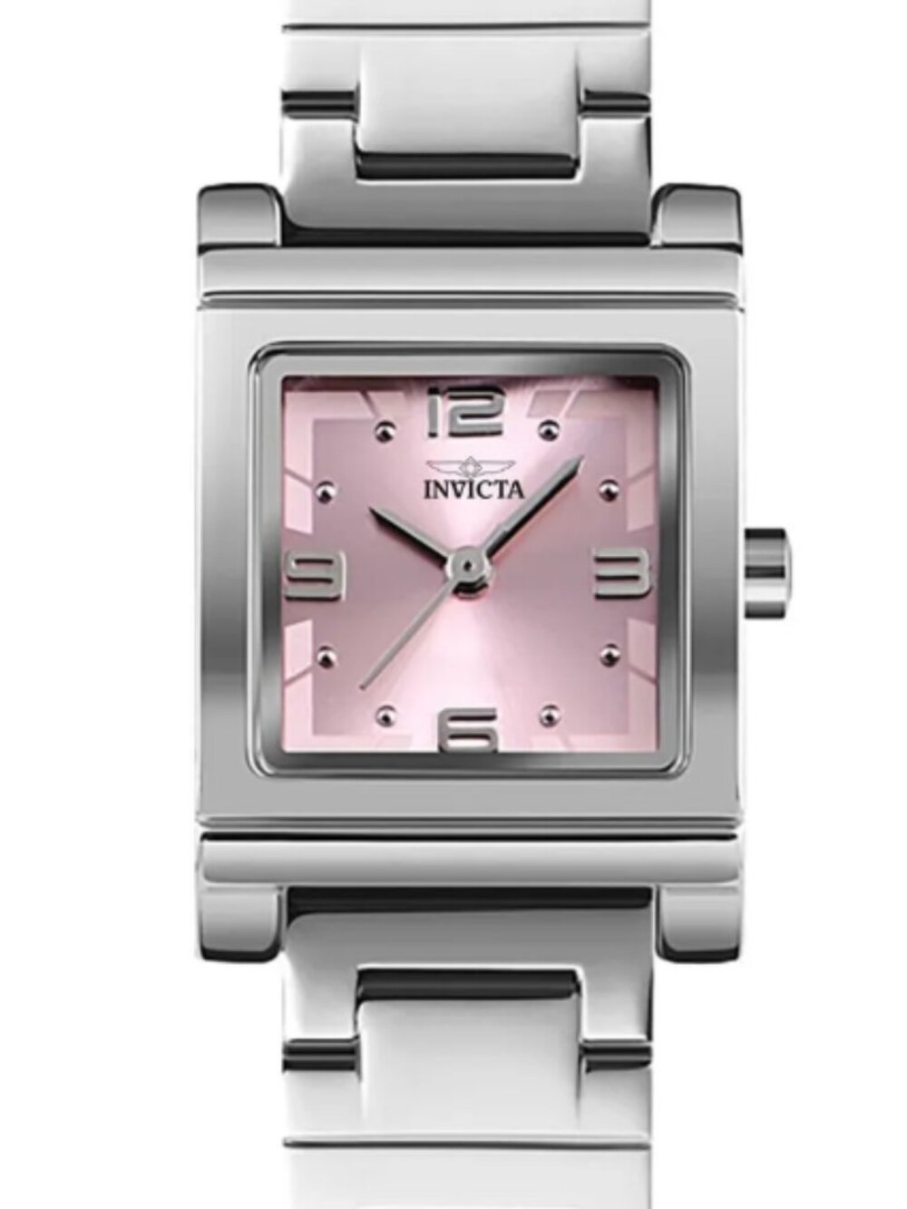 Invicta Women’s Angel 21mm Square Pink Dial Quartz Watch 70244 NIB